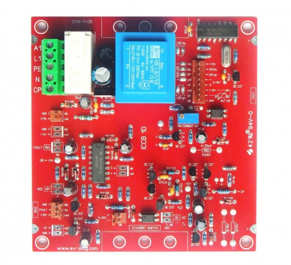 Ladesteuerung (EVSE) mit Potenziometer und DC Sensor 6mA